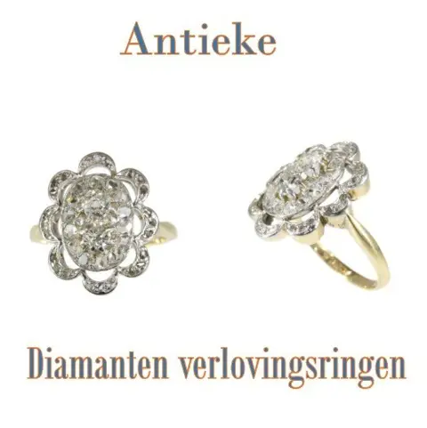 Groot uitverkoop Antieke verlovingsringen in Antwerpen
