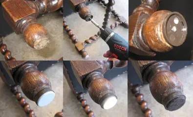 Meubelpoot glijder basis houder