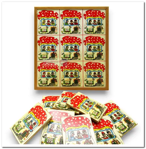 Houten Jan Klaassen puzzel - 9 Stukjes