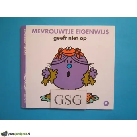 Mevrouwtje Eigenwijs geeft niet op nr. 3739-01