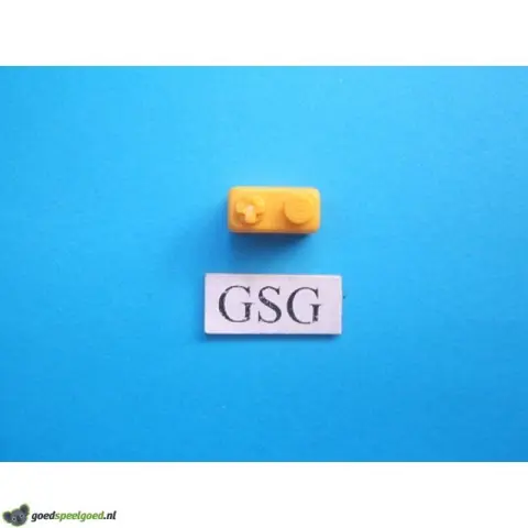 Steen 1x2 (2) geel nr. 16476