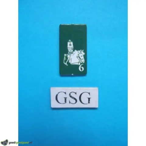 Kaartje kapitein groen nr. 60930-02