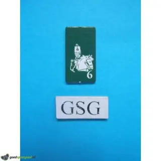 Kaartje kapitein groen nr. 60930-02