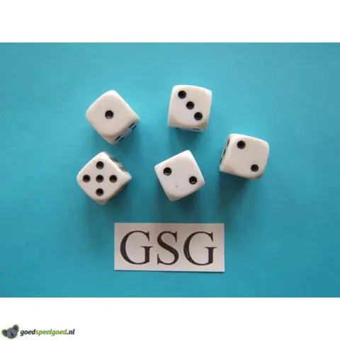 Set dobbelstenen wit nr. 60183-02