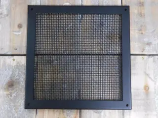 Luchtrooster met gaas