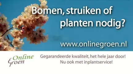 Tuinplanten kopen met inplant service.