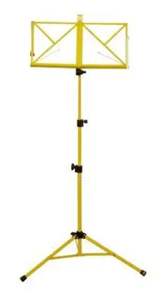 Stabiele Opvouwbare Bladmuziek-Lessenaar GEEL + TAS