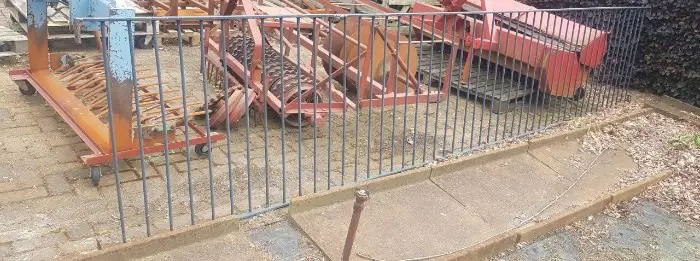 Hek met spijlen 510cm