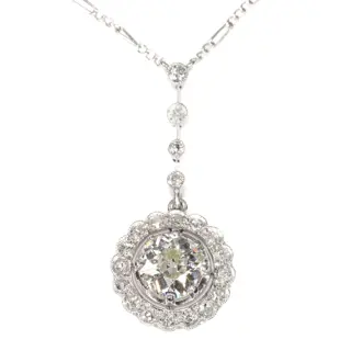 Glamour of the 1920s: Diamond Deco Pendant