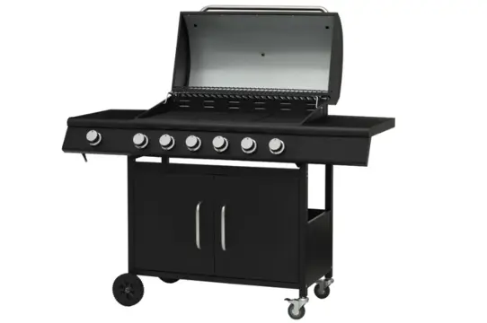 Robuuste gas grill ‘Clarksville’ van Mustang zwart