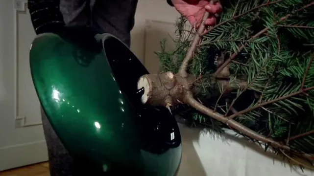 Easyfix Kerstboomstandaard Metaal hoogglans donkergroen