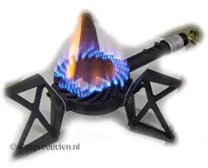 Beveiligde powerfire wokbrander 9,5 kW gaskomfoor 3 of4 poot