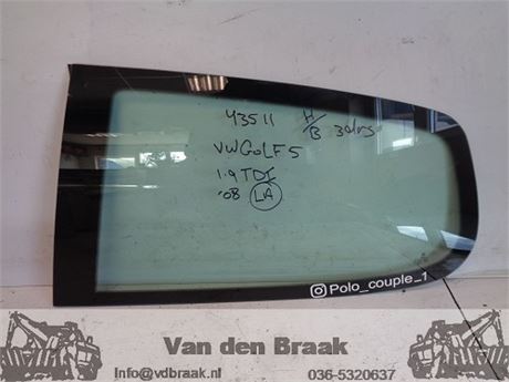 Volkswagen Golf 3 drs hb 2003-2008 Zijruit links achter