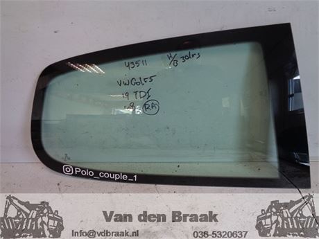 Volkswagen Golf 3 drs hb 2003-2008 Zijruit rechts achter
