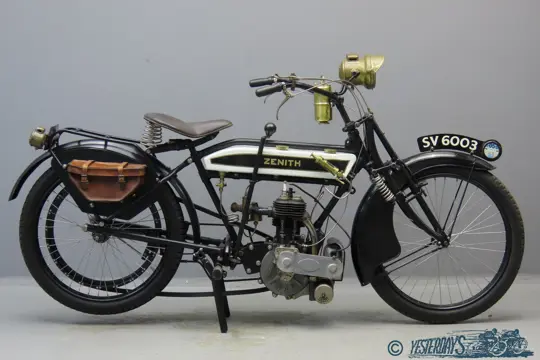 Zenith 1914 Gradua 3½ HP 494 cc 1 cyl  sv 3504