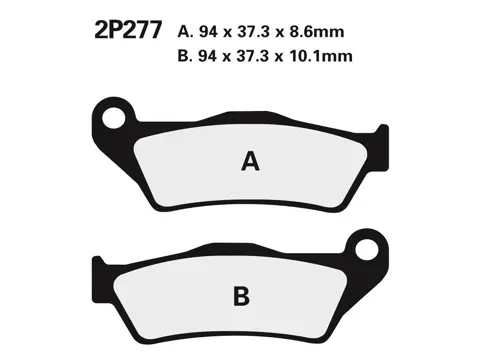 REMBLOKKEN ACHTER BMW R 1200 GS 2008 - 2009 / 2010 - 2013 /