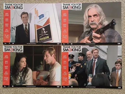 THANK YOU FOR SMOKING lobbycard set.