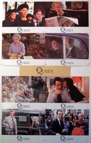 THE QUEEN lobbycard set.