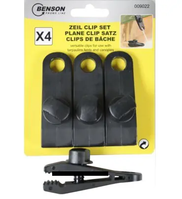 Zeilclip – zeilklem set 4 delig