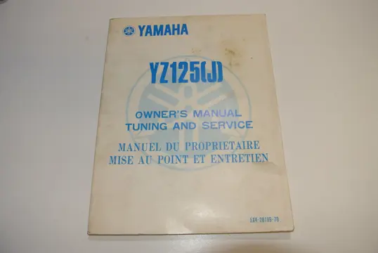 INSTRUCTIEBOEKJE Yamaha Overige Yamaha 1960 - 2021