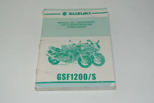 INSTRUCTIEBOEKJE Suzuki GSF 1200 Bandit 2001 - 2003