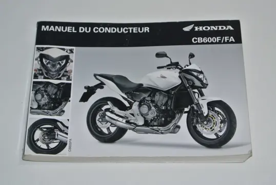 INSTRUCTIEBOEKJE Honda CB 600 F 2007 - 2009