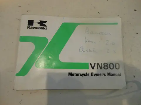 INSTRUCTIEBOEKJE Kawasaki VN 800 1995 - 2005
