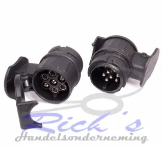 Verloopstekker 13 polige stekker 7 polig stekkerdoos