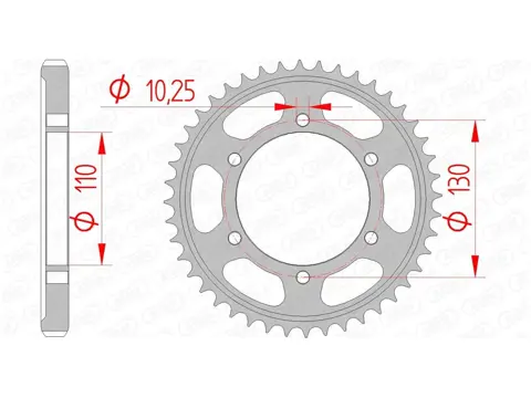 ACHTER TANDWIEL Yamaha FZ1 2006 - 2009