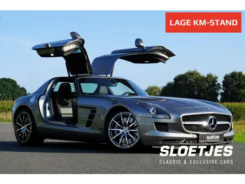 Mercedes-Benz SLS Coupé 6.3 AMG |Alubeam Silver |2.217 KM |1e eigenaar |Nieuwstaat |6,3 liter V8 |Du