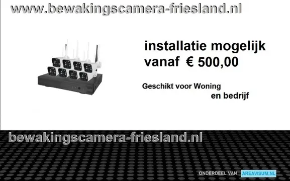 Nivian systeem met 8 draadloos camera's