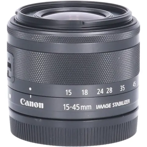 Tweedehands Canon EF-M 15-45mm f/3.5-6.3 IS STM - Zwart CM2915