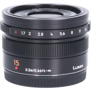 Tweedehands Panasonic Leica DG Summilux 15mm f/1.7 ASPH - Zwart CM2934