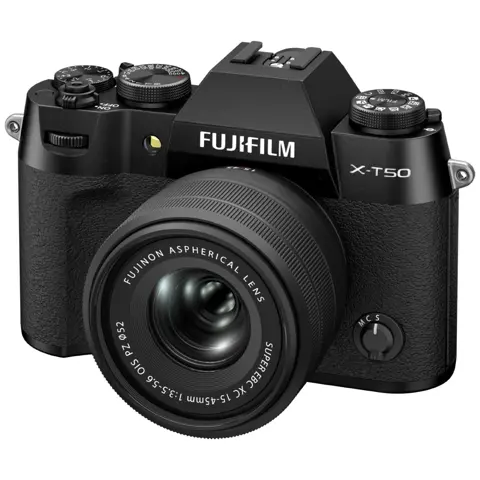 Fujifilm X-T50 Zwart + XC 15-45mm - OUTLET