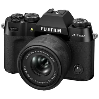 Fujifilm X-T50 Zwart + XC 15-45mm - OUTLET
