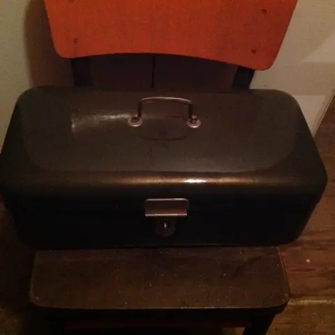 Broodtrommel groen emaille - i.p.st.