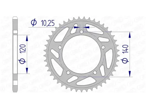 ACHTER TANDWIEL Suzuki GSX R 1000 2005 - 2006 / 2006 - 2007