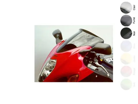WINDSCHERM Suzuki GSX R 1300 Hayabusa 1998 - 2007