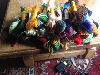 Wol, borduren gobelin