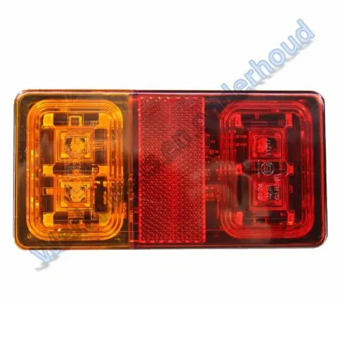 Led achterlicht 12/24v (2mtr. kabel)