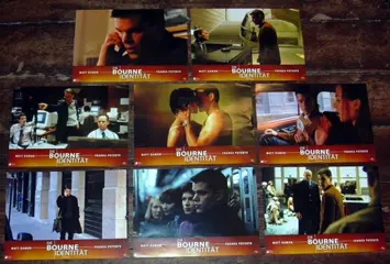 THE BOURNE IDENTITY Duitse lobbycard set.