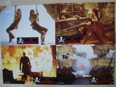 CUTTHROAT ISLAND lobbycard set.