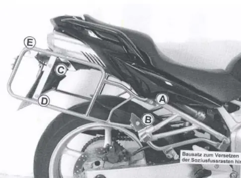 KOFFERBEUGELSET Yamaha FZ6 2004 - 2007