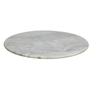 Rond marmer tafelblad 80 cm met bevestigingsplaat
