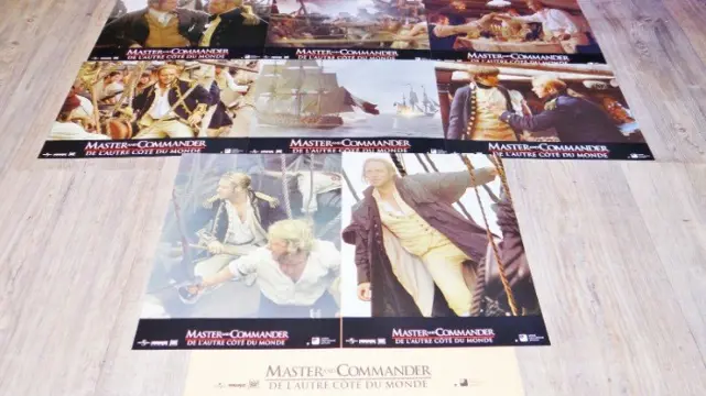 MASTER AND COMMANDER Franse lobbycard set.