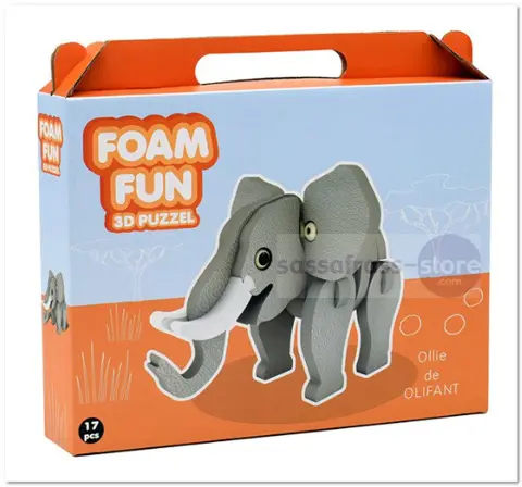 Ollie de Olifant - Foam Fun - 17 Stukjes