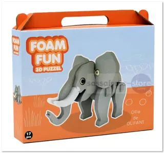 Ollie de Olifant - Foam Fun - 17 Stukjes