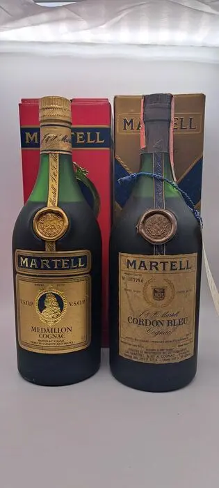 Martell - Cordon Bleu &amp; Médaillon VSOP - b. Jaren 1970