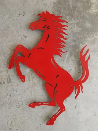 Decoratief object - Cavallino Rampante Red - Big Size -