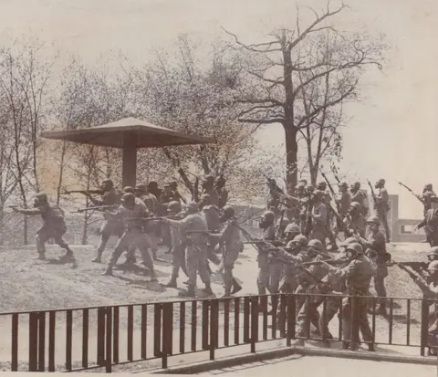 John Darnell - Life Magazine - National Guardsman firing in